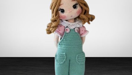 Cute Crochet Alina Doll Amigurumi Free Pattern