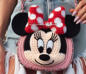 Crochet Amigurumi Minnie Mouse Bag