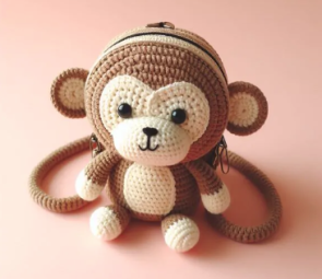 Crochet Bag Amigurumi Monkey Backpack Free Pattern