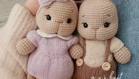 Crochet plush bunny free pattern