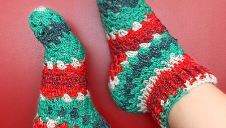 Crochet Granny Socks Pattern