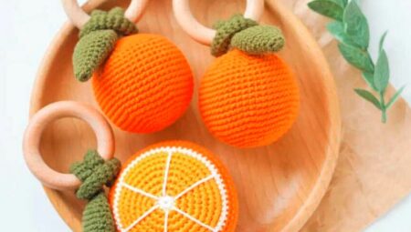 Amigurumi Orange Rattle Crochet Free Pattern