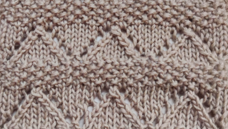 Zigzag Lace Stitch Knitting Pattern