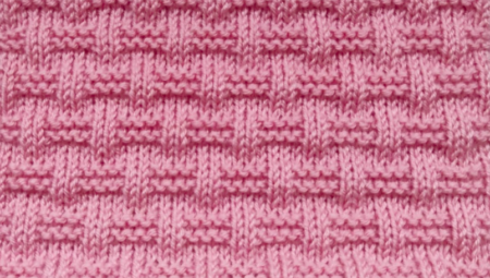 Checker Stitch Knitting Free Pattern